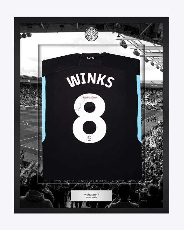 2023/24 Framed Signed Harry Winks Away Shirt