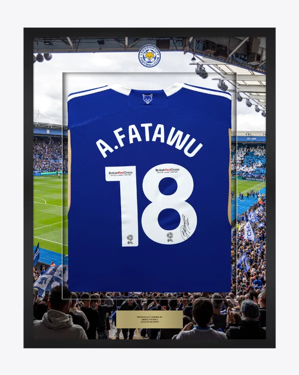 2023/24 Framed Signed Abdul Fatawu Home Shirt