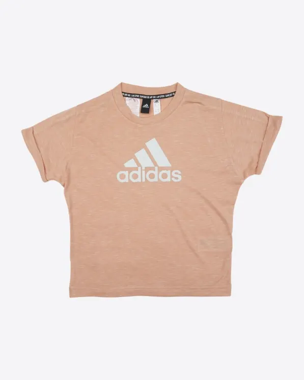 adidas Inline Pink Logo T-Shirt - Kids