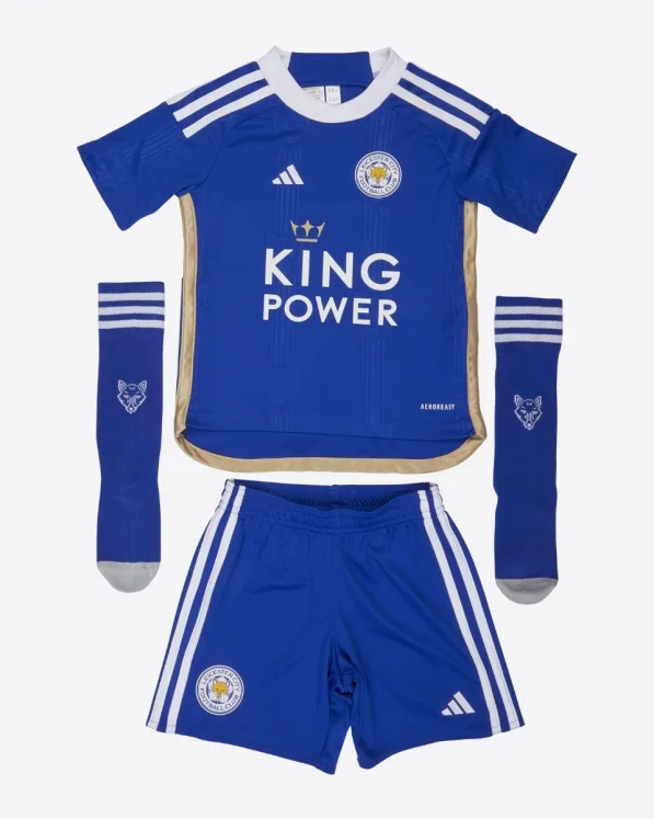 Leicester City Home Shirt 2023/24 - Mini Kit - Kiernan DEWSBURY-HALL