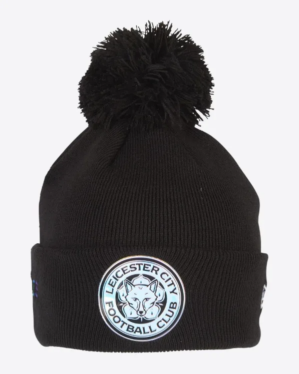 Leicester City New Era Rainbow Bobble Knit Beanie Hat