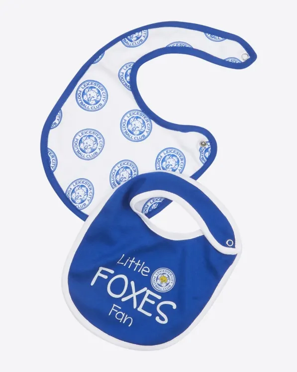 Leicester City Little Foxes Bibs - 2 Pack