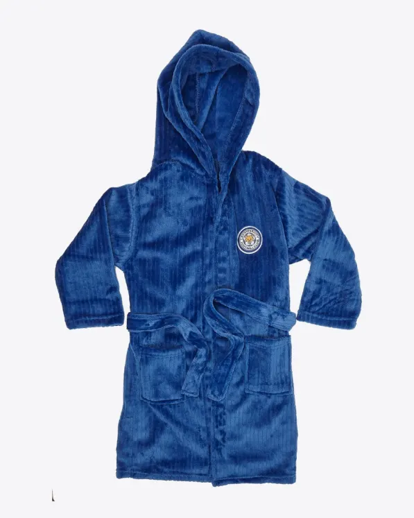 Leicester City Royal Pinstripe Bathrobe - Kids - 7-8 Years