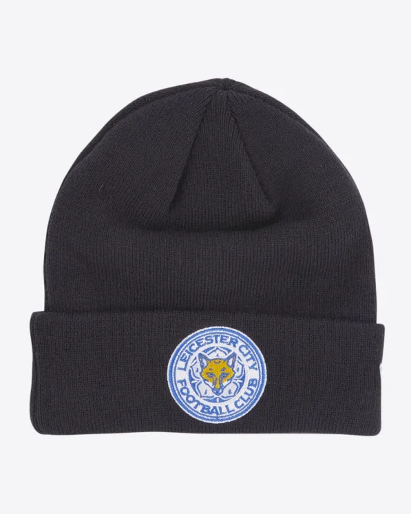 Leicester City New Era Navy Cuff Knit Beanie Hat