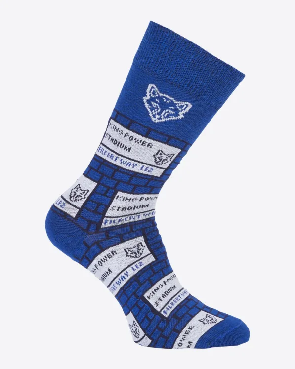 Leicester City KP Stadium Sign Socks - Blue