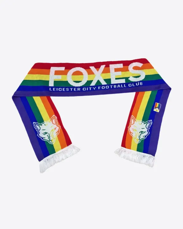 Leicester City Foxes Rainbow Scarf