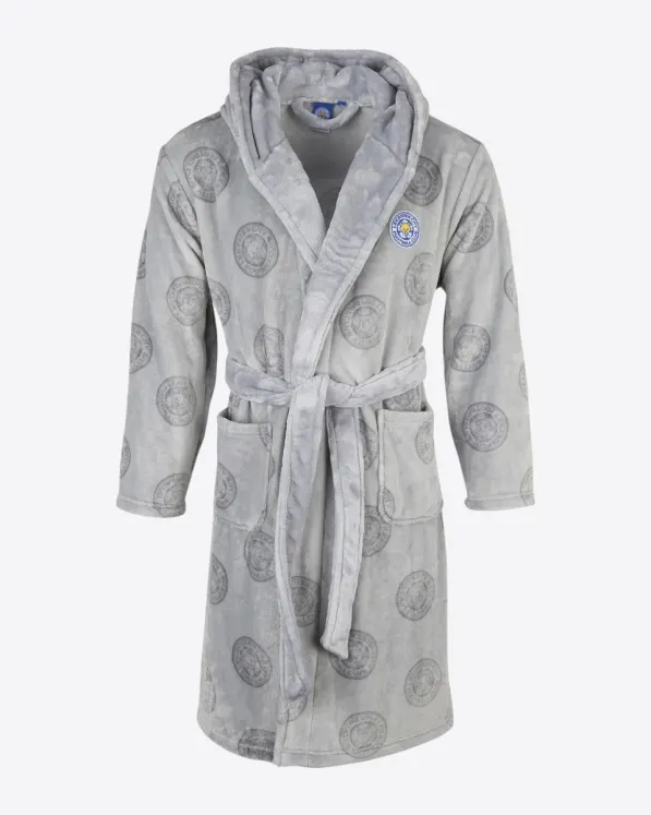 Leicester City Crest Print Dressing Gown - Womens