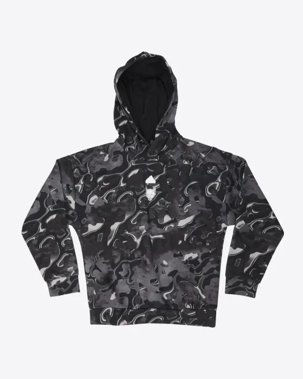 adidas Black Print Hoody - Kids