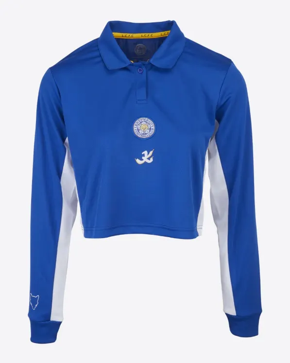 Leicester City King Power Retro - Womens Crop Tennis Shirt