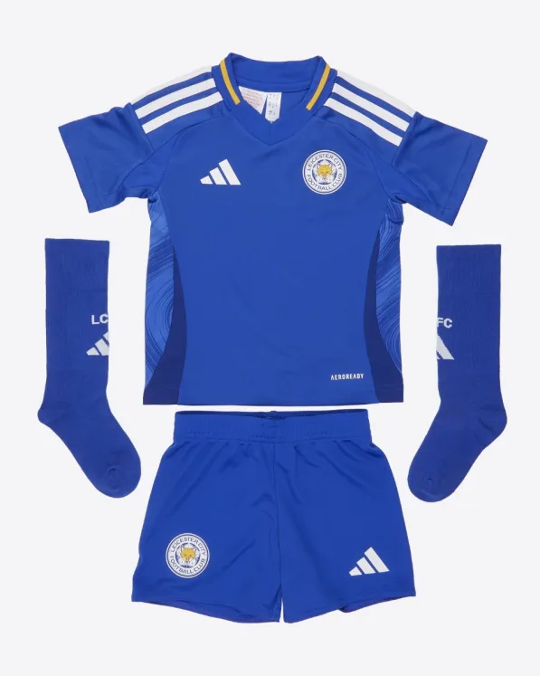 Leicester City Men’s Home Shirt 2024/25 – Mini Kit - Luke THOMAS