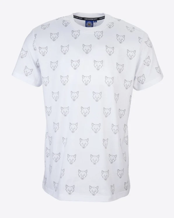 Leicester City Mono Foxhead T-Shirt - Mens