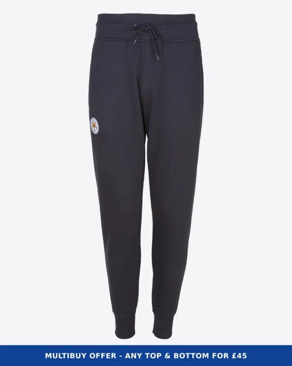 Leicester City Navy Essential Crest Jogger - Mens