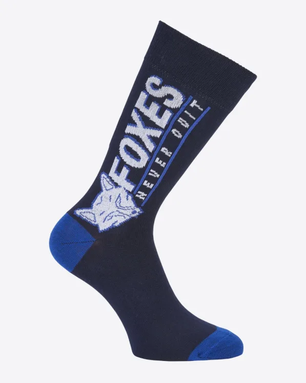Leicester City FNQ Wordmark Socks - Navy