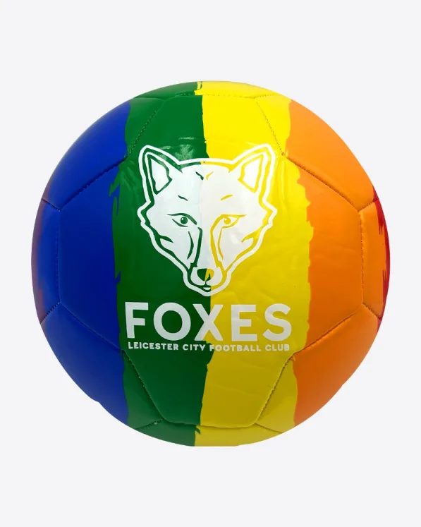 Leicester City Foxes Rainbow Football - Size 5