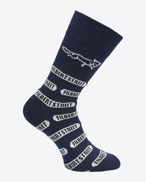 Leicester City Filbert St Sign Socks