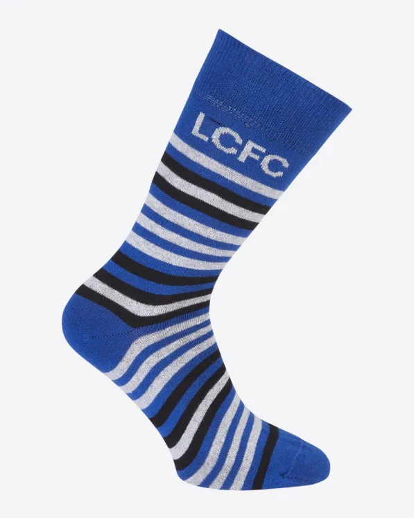 Leicester City Stripe Royal Socks - Mens
