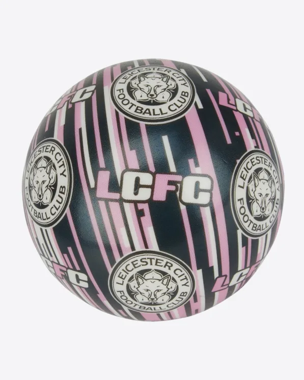 Leicester City Black & Pink Foam Bouncy Ball