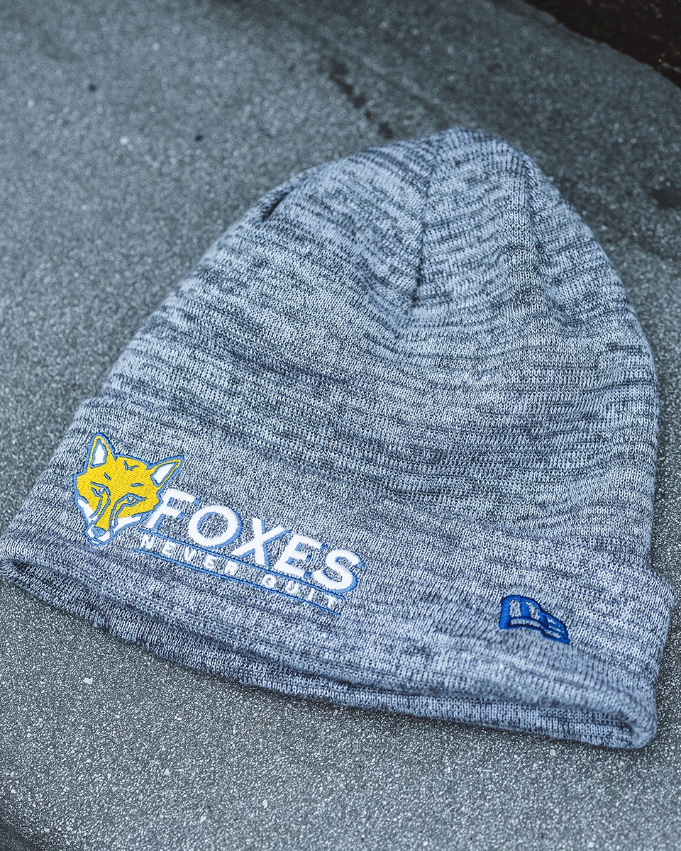 Leicester City New Era Foxes Never Quit Cuff Knit Beanie Hat