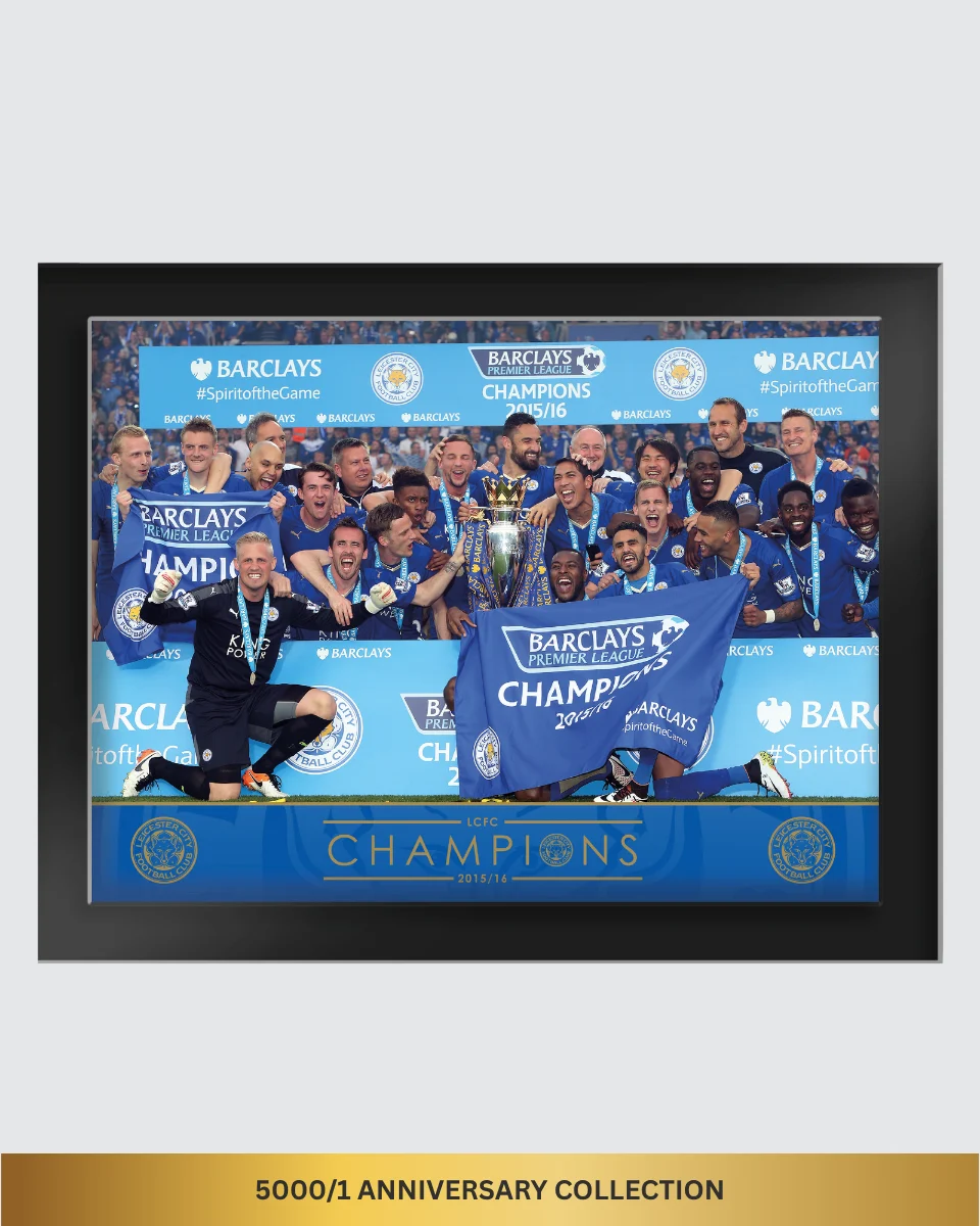 5000/1 Anniversary Collection - Champions Team Tempered Glass Framed Print