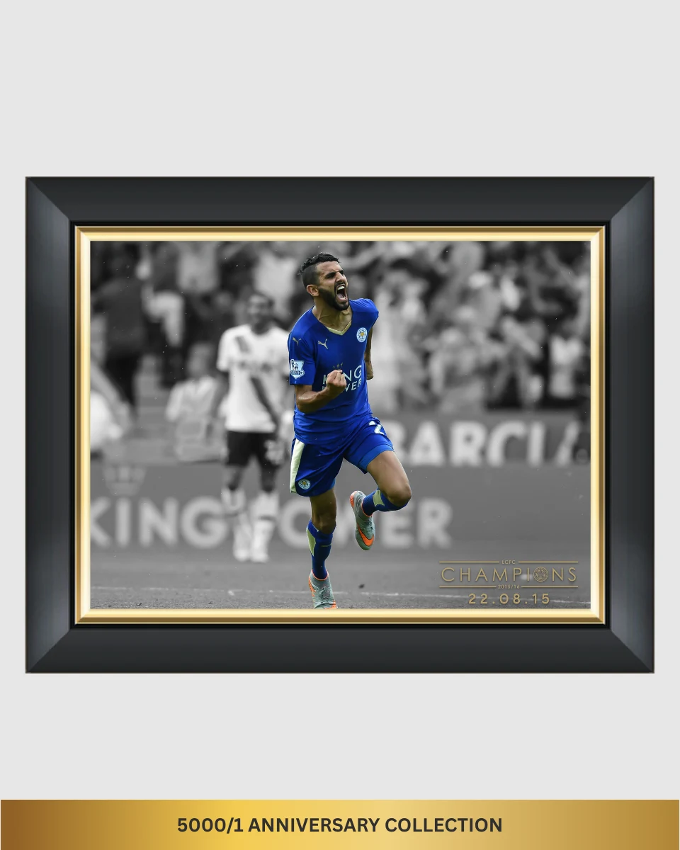 5000/1 Anniversary Collection - Iconic Moments - Riyad Mahrez (Framed)                                                                                                                                                                                         
