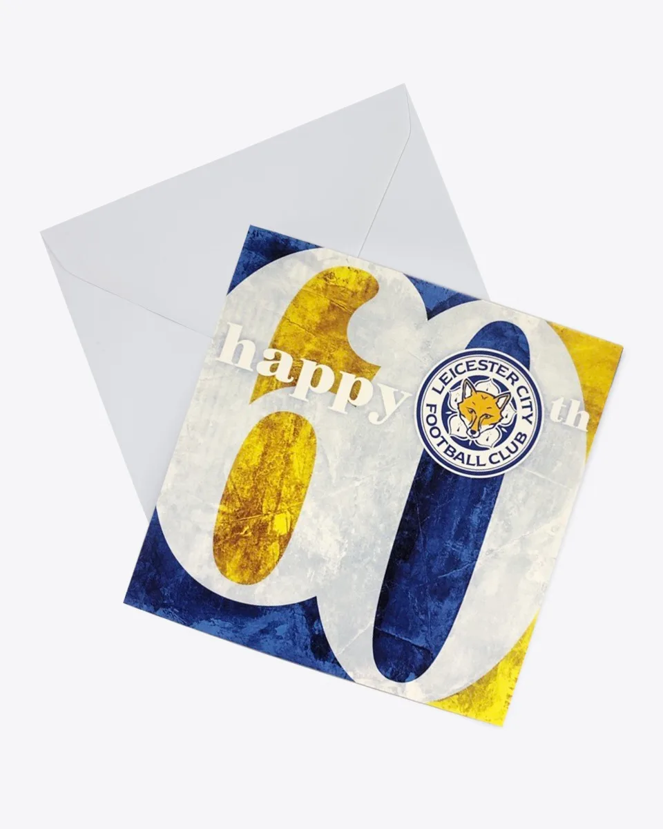 Leicester City Greetings Card - 60th Birthday