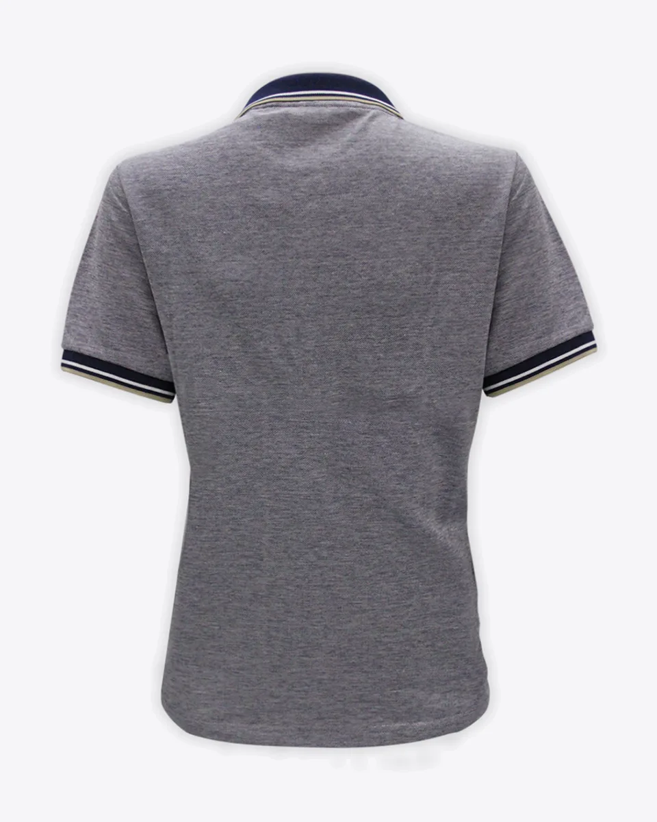 Fox & Crop Navy Polo - Womens