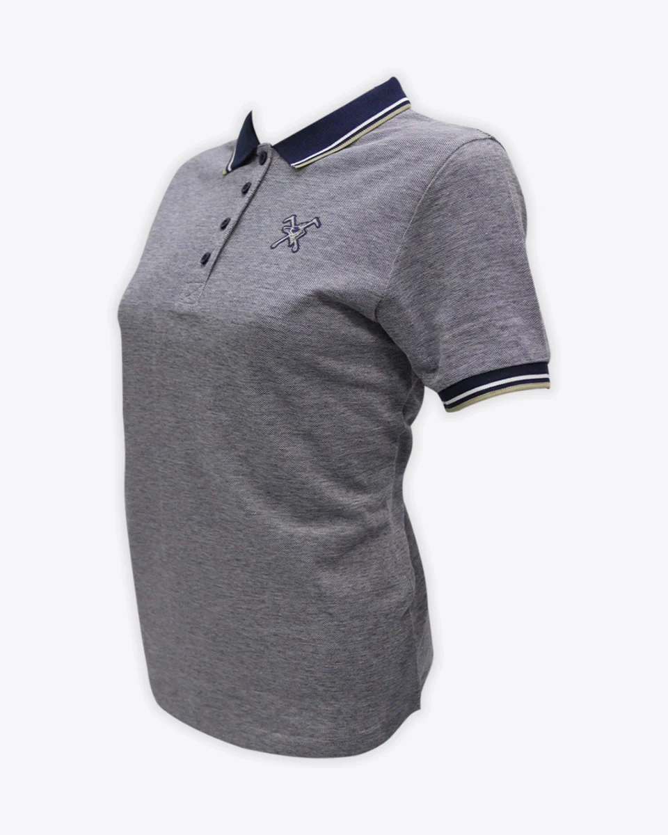 Fox & Crop Navy Polo - Womens