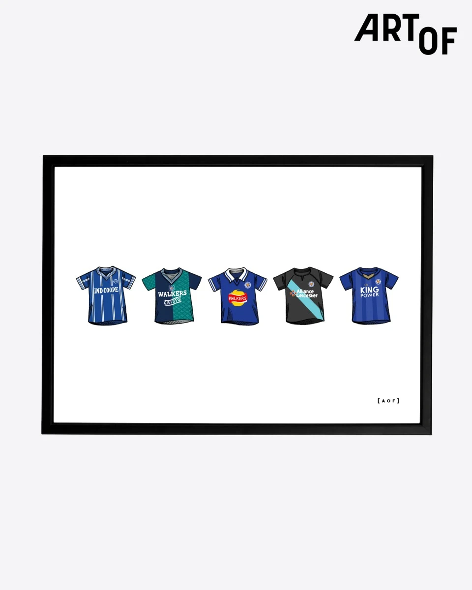 LCFC x AOF - Leicester Classic Shirt Print - Framed