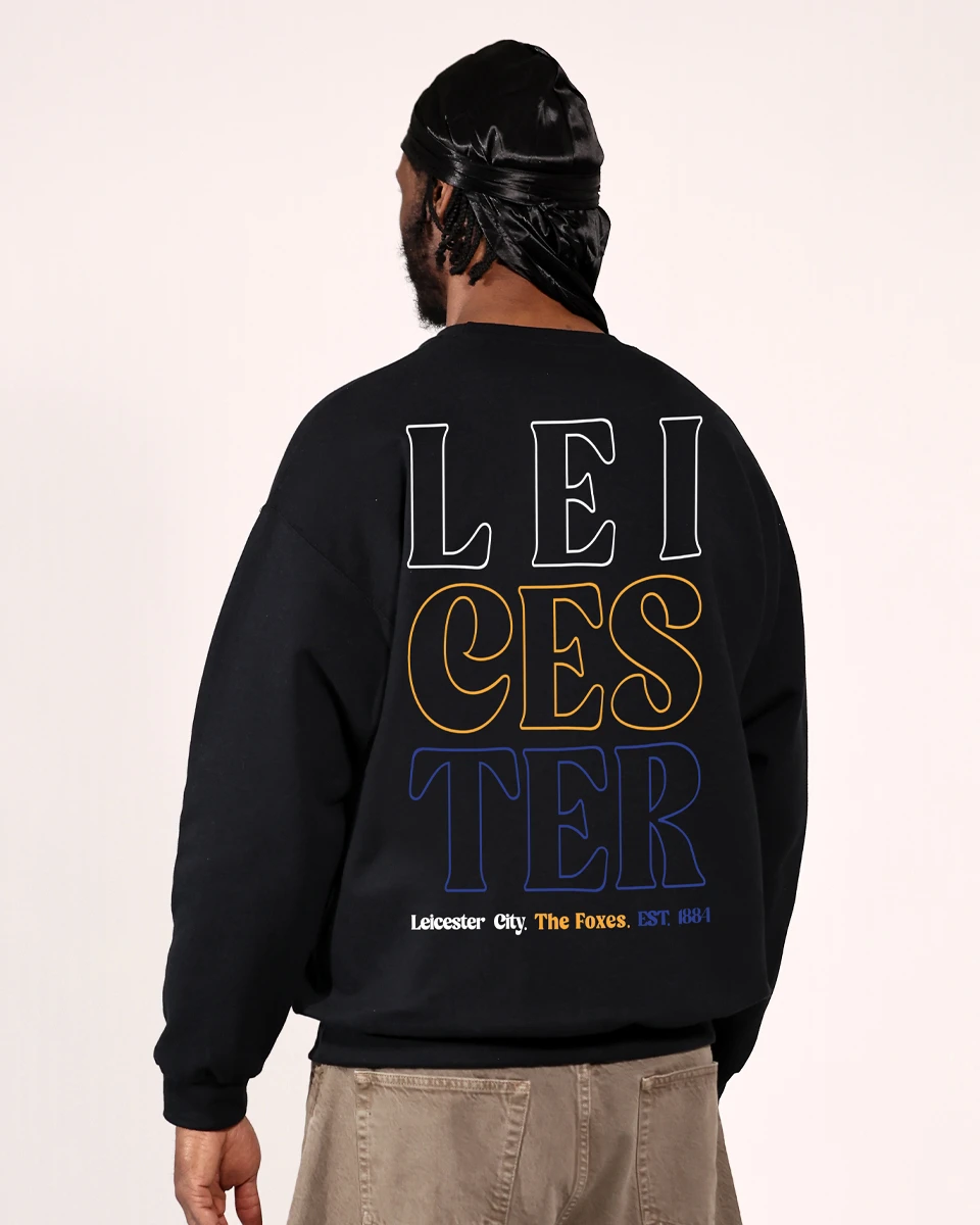 Leicester City Three Colour Crest Sweatshirt - Adults