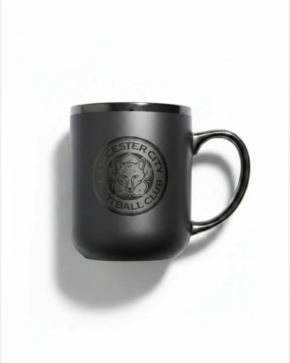 Leicester City Matte Black Tonal Mug