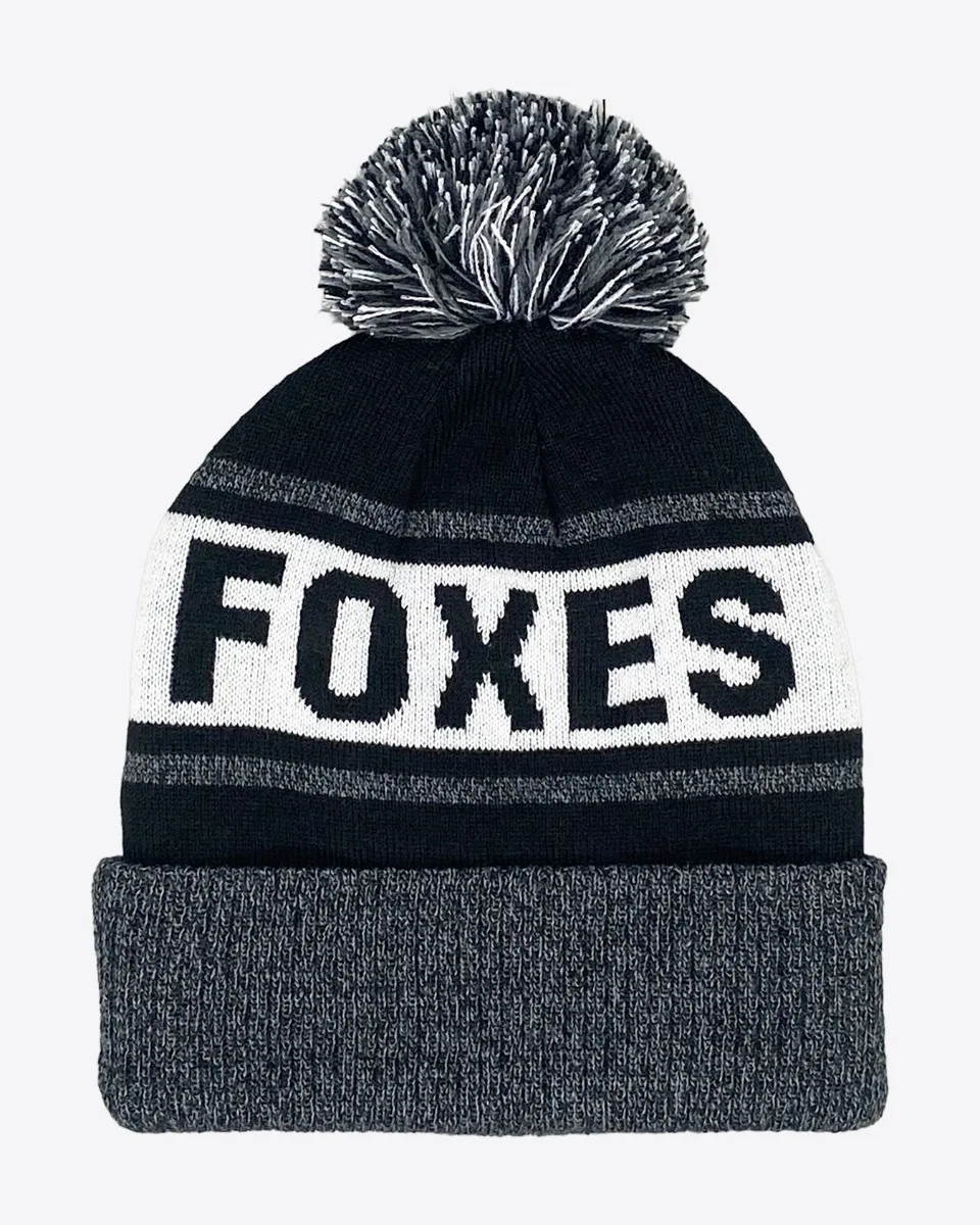 Leicester City Mono Foxes Bobble Cuff Knit