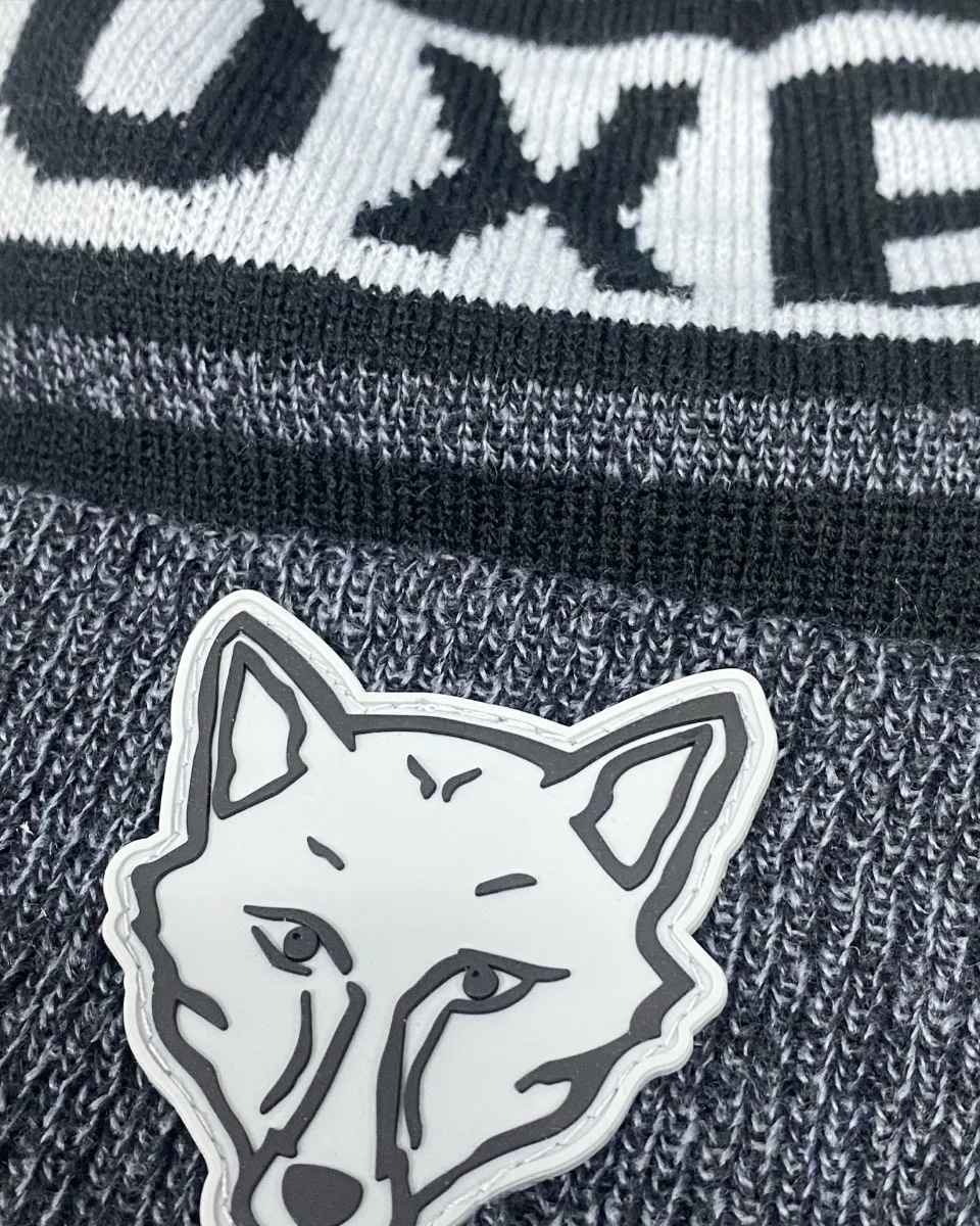 Leicester City Mono Foxes Bobble Cuff Knit