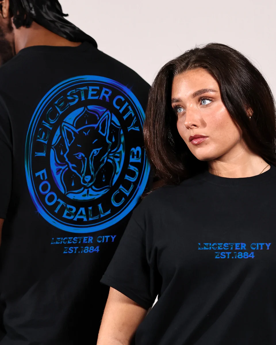 Leicester City Blue Chrome T-Shirt - Adults