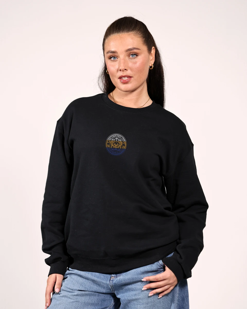 Leicester City Three Colour Crest Sweatshirt - Adults
