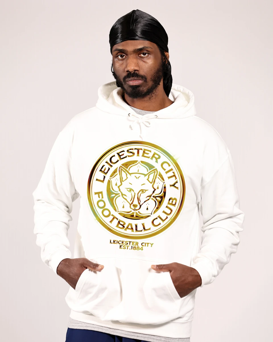 Leicester City Gold Chrome Hoody - Adults