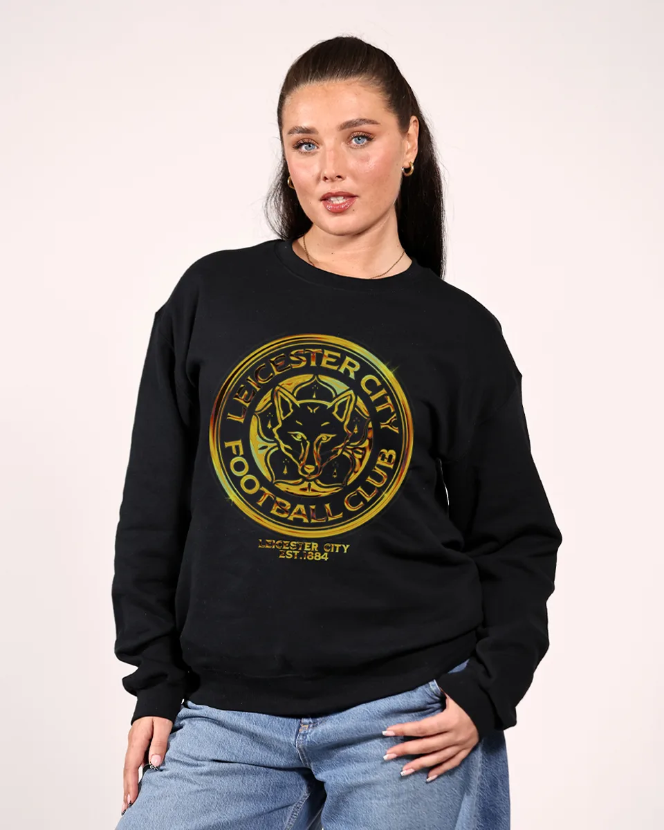 Leicester City Gold Chrome Sweatshirt - Adults