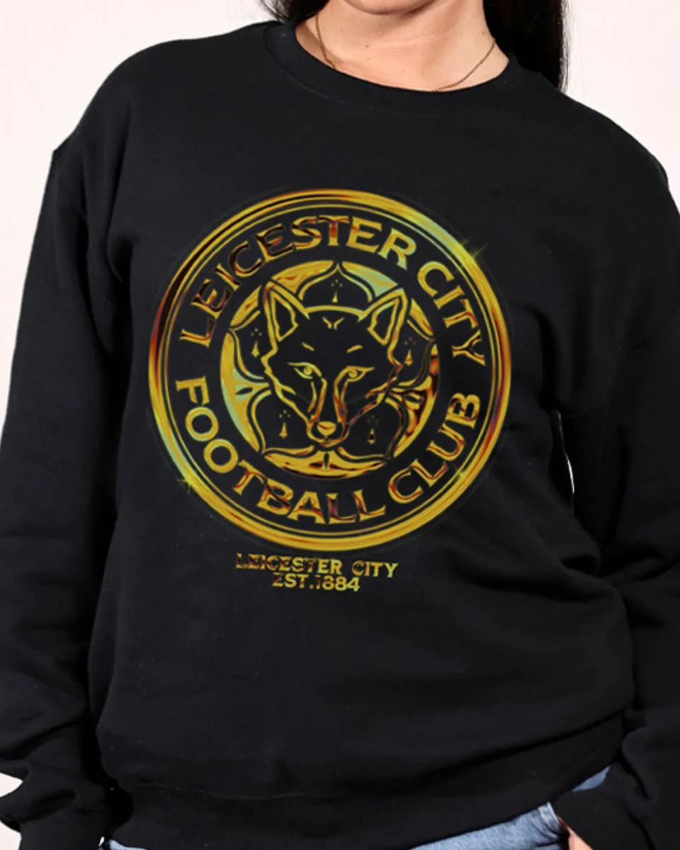 Leicester City Gold Chrome Sweatshirt - Adults