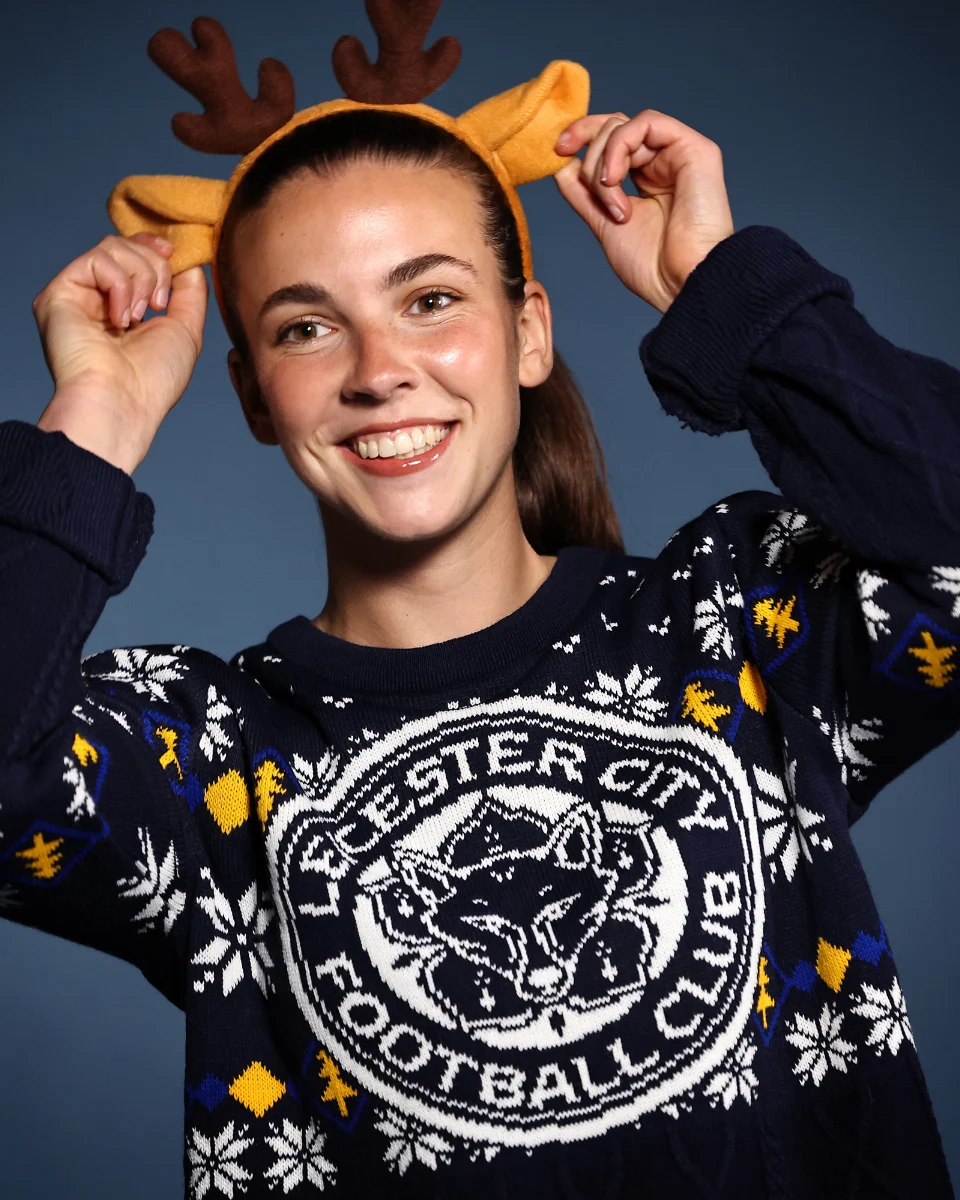 Leicester City Cable Knit Christmas Jumper - Adults