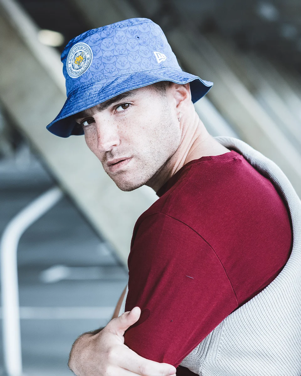 Leicester City New Era Blue Foxhead Bucket Hat