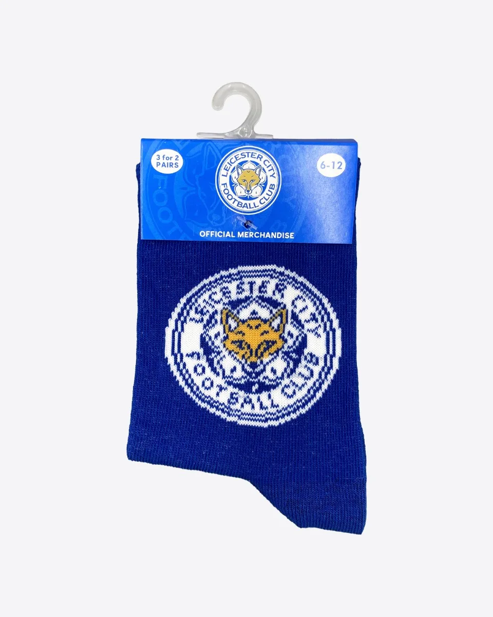 Leicester City Club Crest Socks - Kids