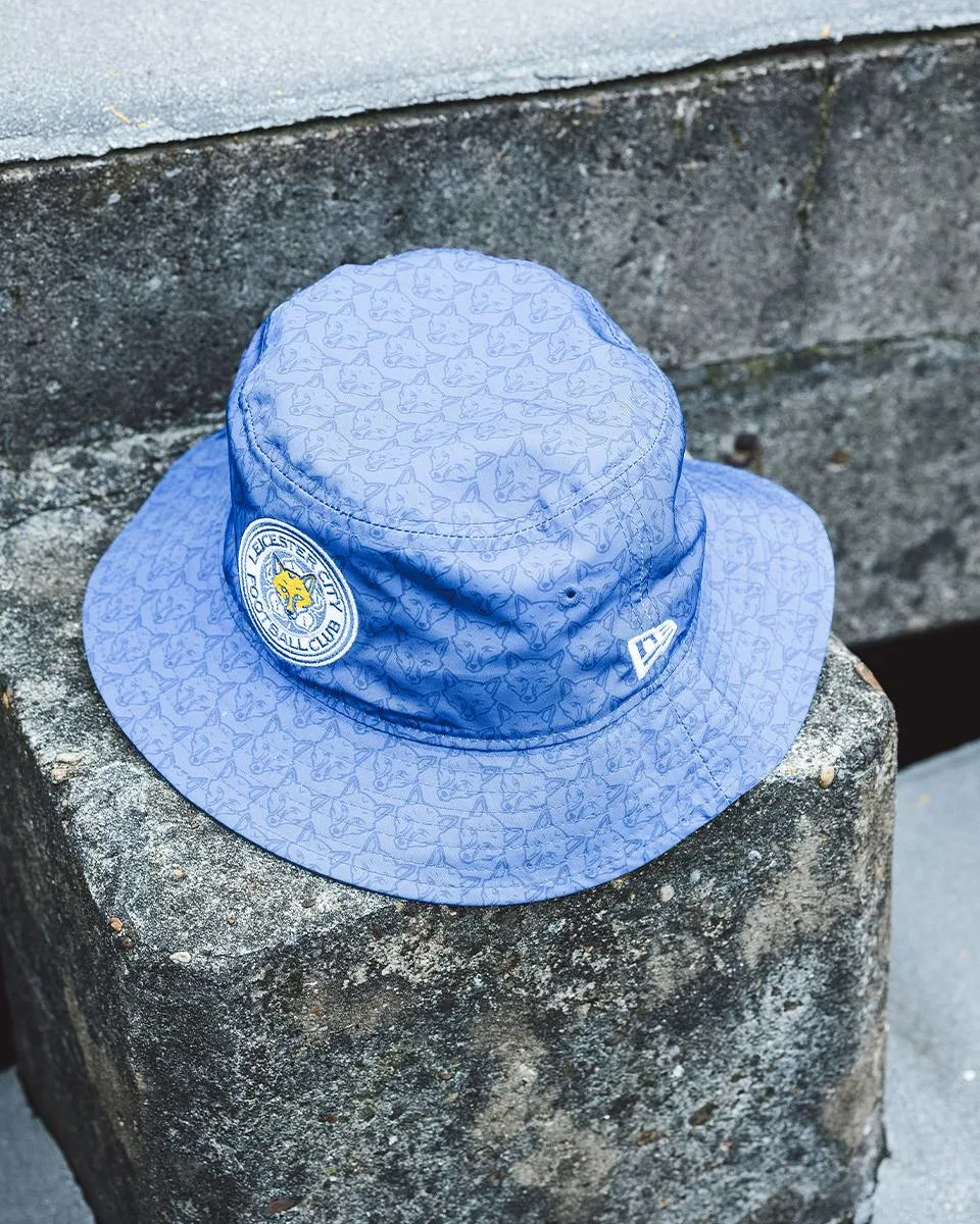 Leicester City New Era Blue Foxhead Bucket Hat