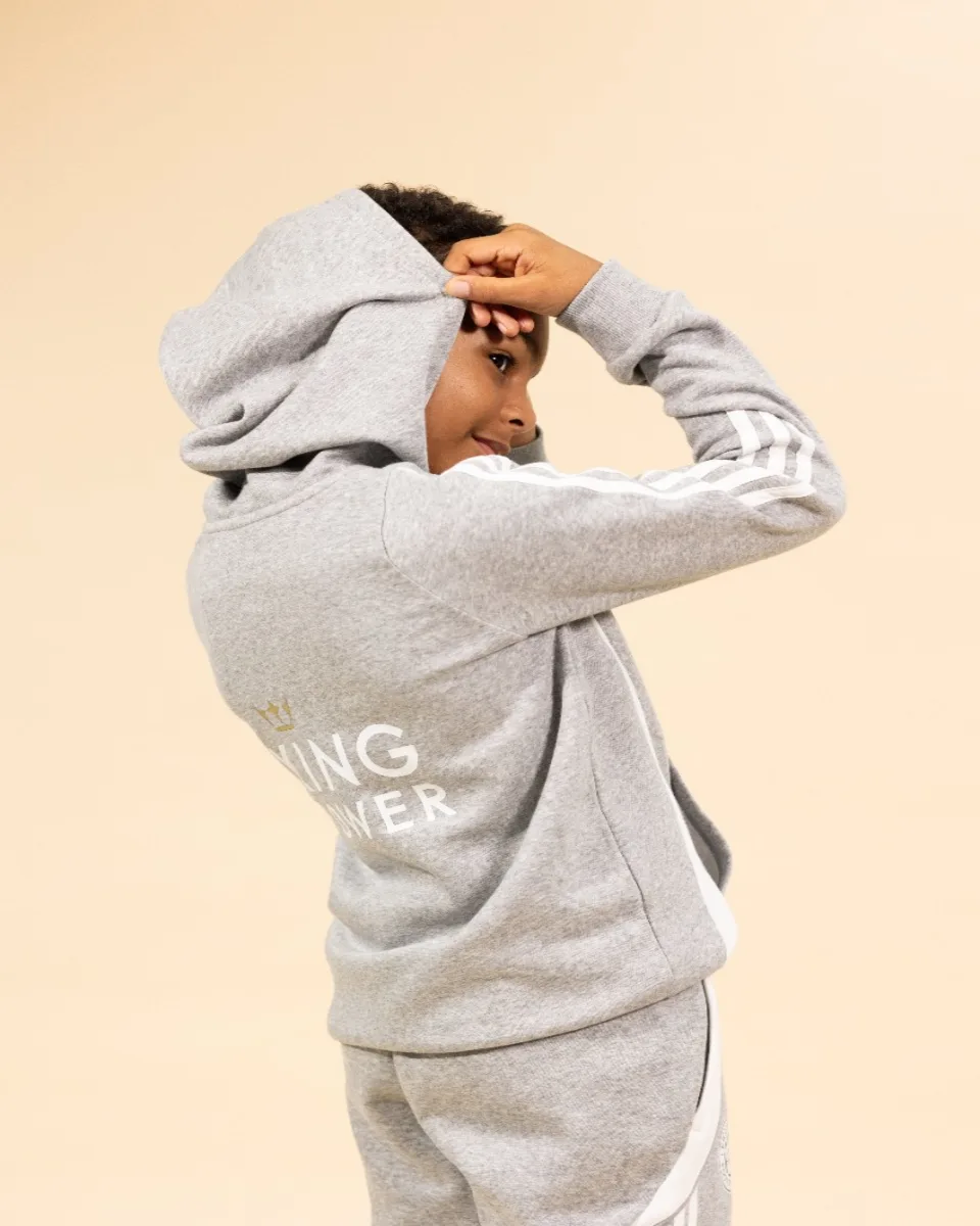 2024/25 Grey Travel Hoody - Kids