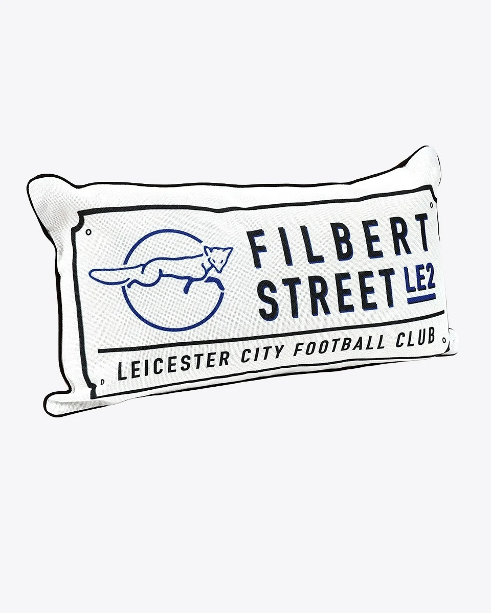 Leicester City Filbert Street Sign Cushion