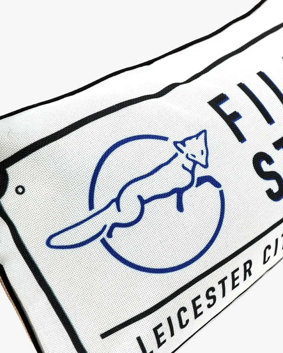 Leicester City Filbert Street Sign Cushion