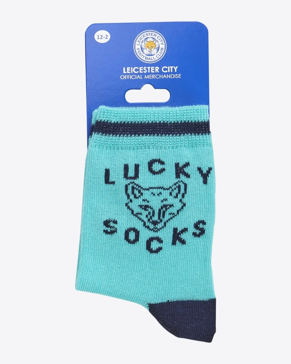 Leicester City Teal Lucky Socks - Kids