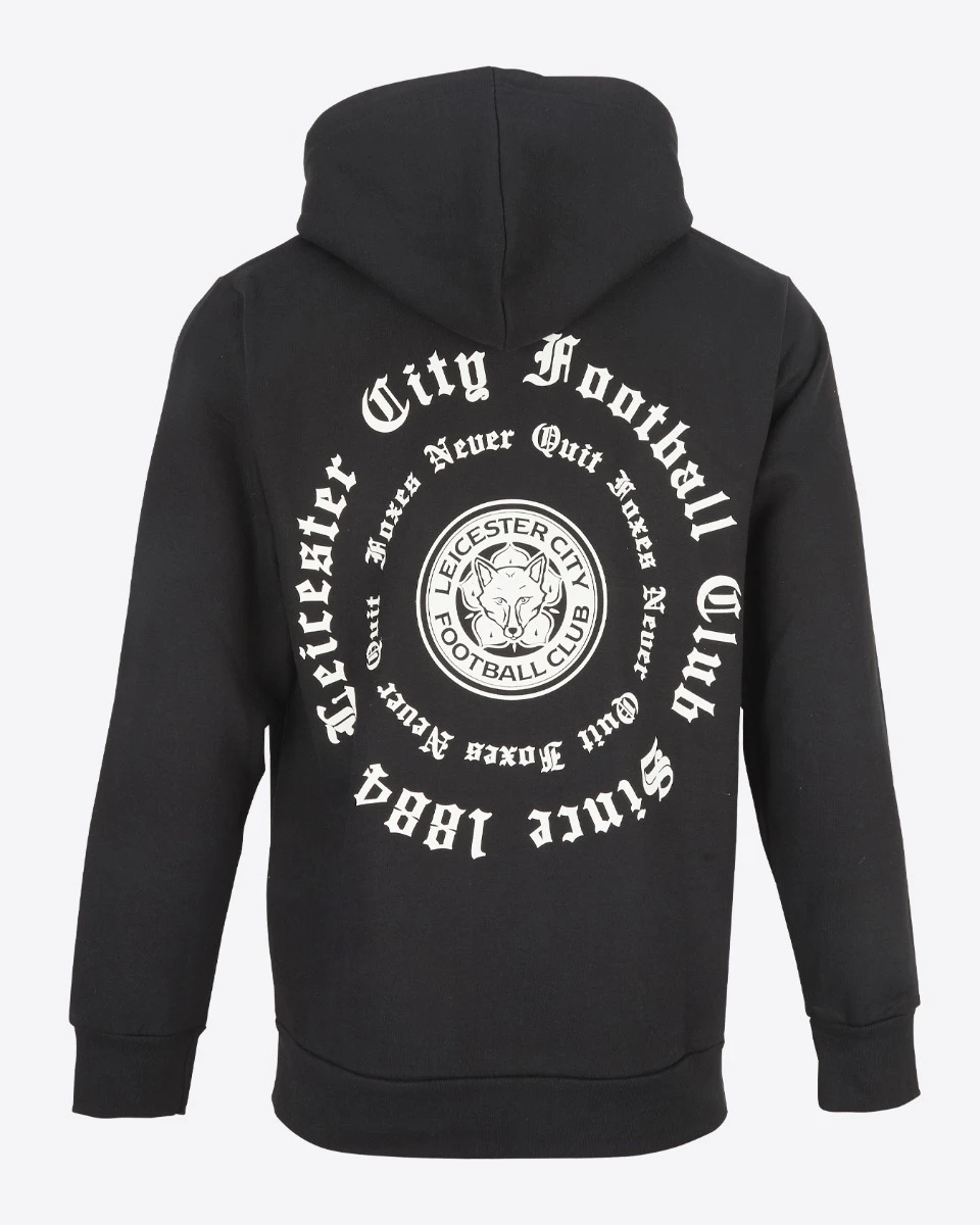 Leicester City Gothic Script Hoody - Mens