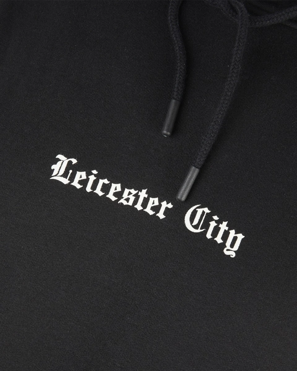 Leicester City Gothic Script Hoody - Mens