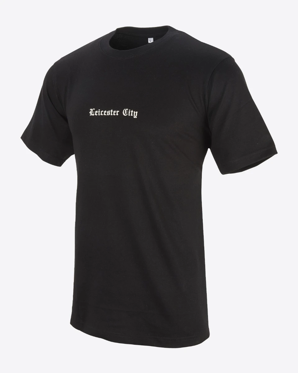 Leicester City Gothic Script T-Shirt - Mens