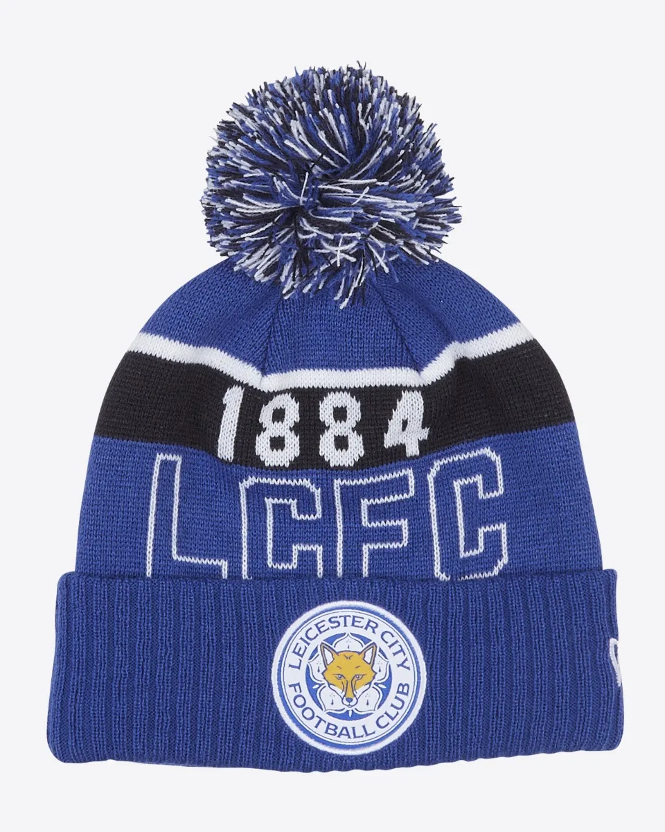 Leicester City New Era 26/27 Home Kit Bobble Knit Beanie Hat
