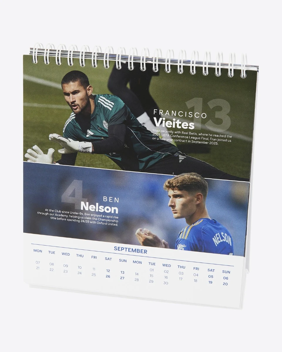 Leicester City Desk Calendar 2026